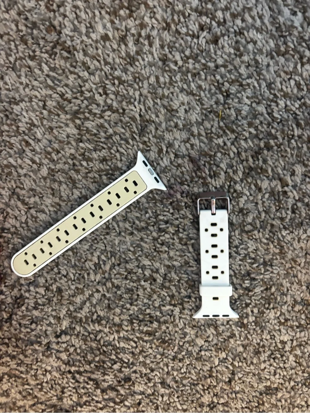 White Silicone Replacement Apple Smartwatch Band - Compatible